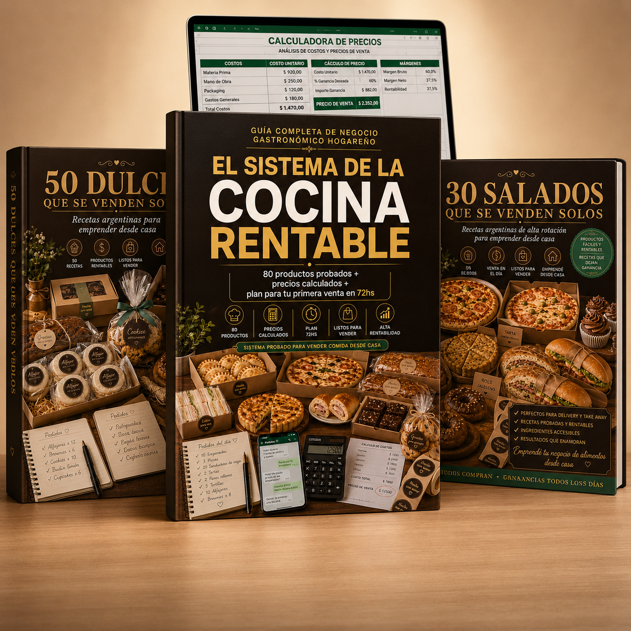 EL SISTEMA DE LA COCINA RENTABLE +80 RECETAS PARA EMPRENDER